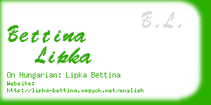 bettina lipka business card